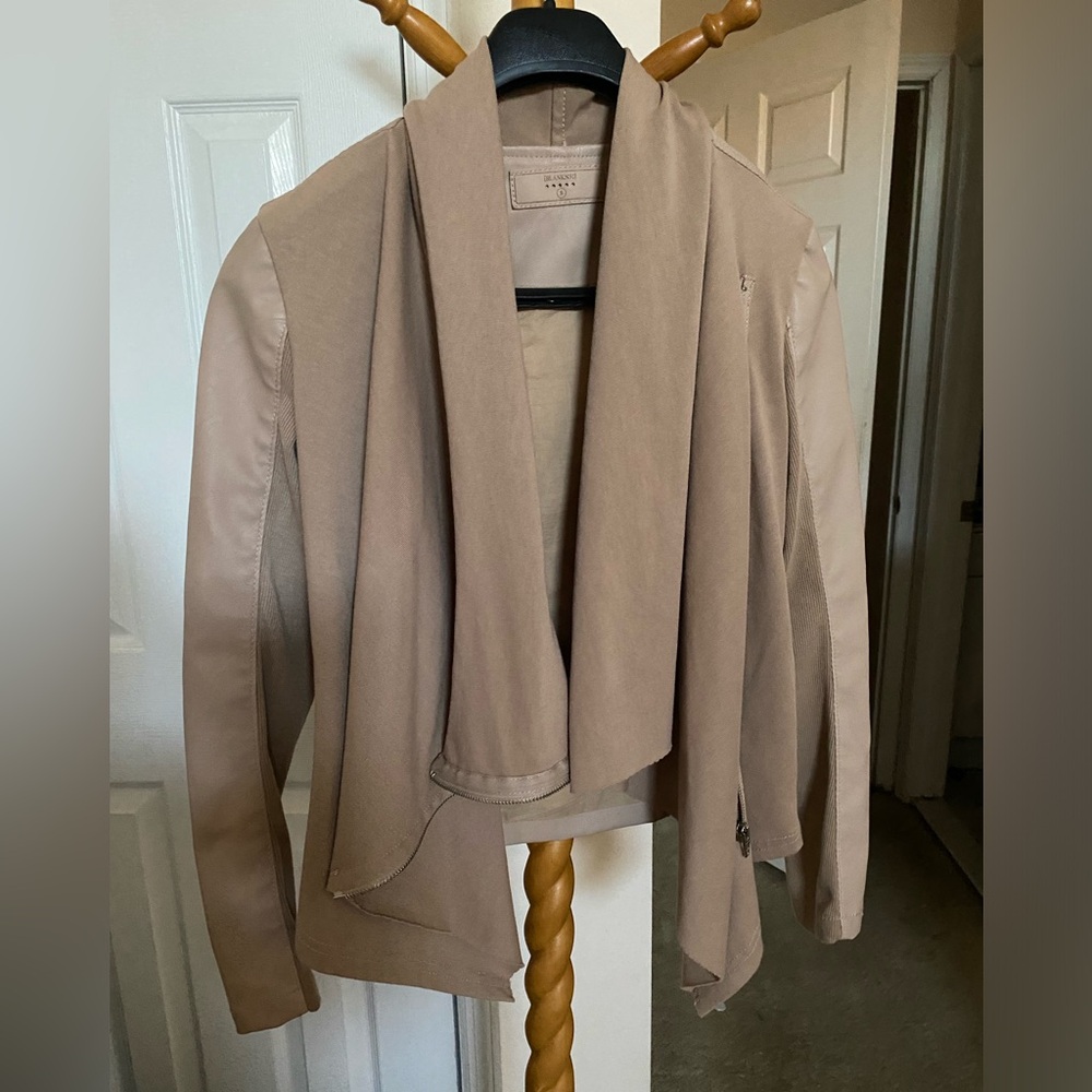 BlankNYC Tan Moto Jacket Small